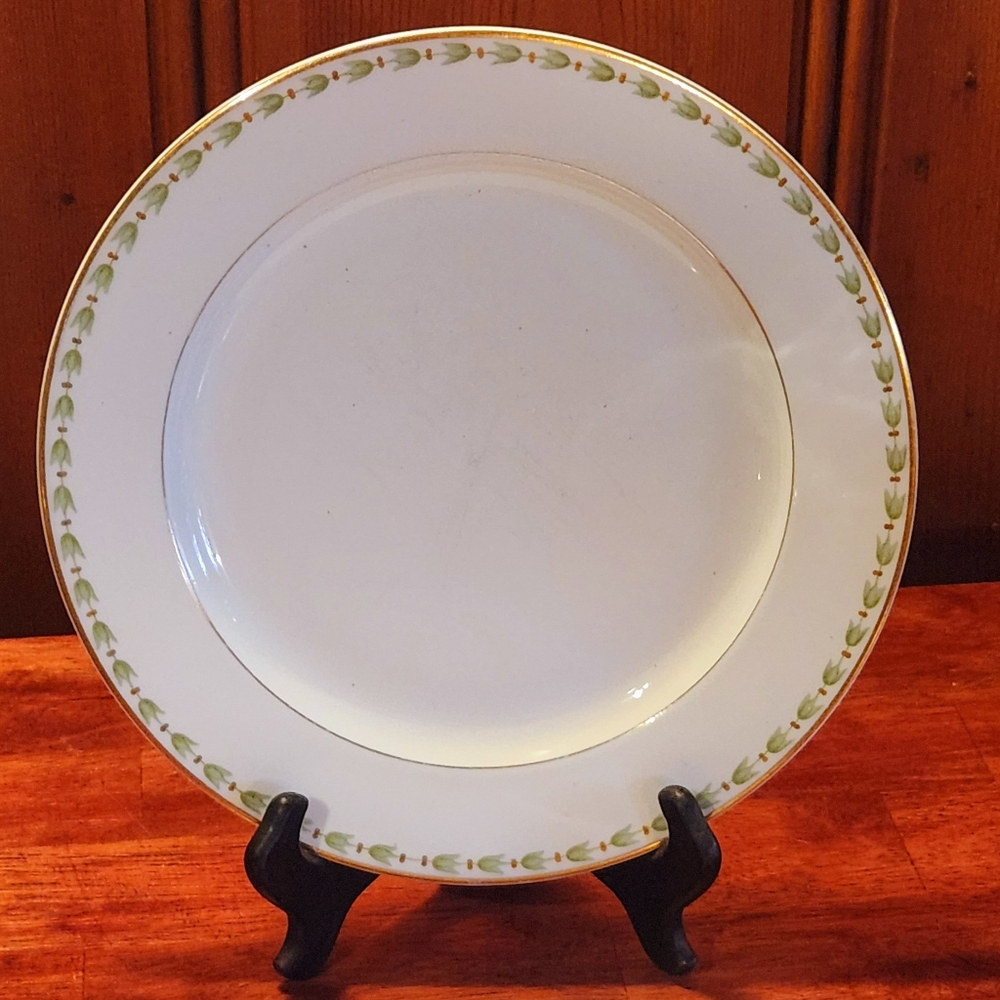 2 Porcelain Dinner Plates by Old Abbey Limoges
